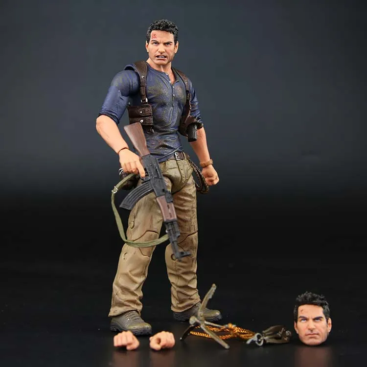 Экшн фигурка NECA Uncharted 4 A thorder's end NATHAN DRAKE ПВХ 7 дюймов 18 см|Игровые фигурки и