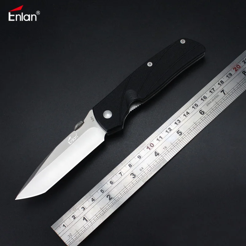 Складной нож ENLAN L01 8Cr13Mov карманный Клинок с лезвием из стекловолокна для