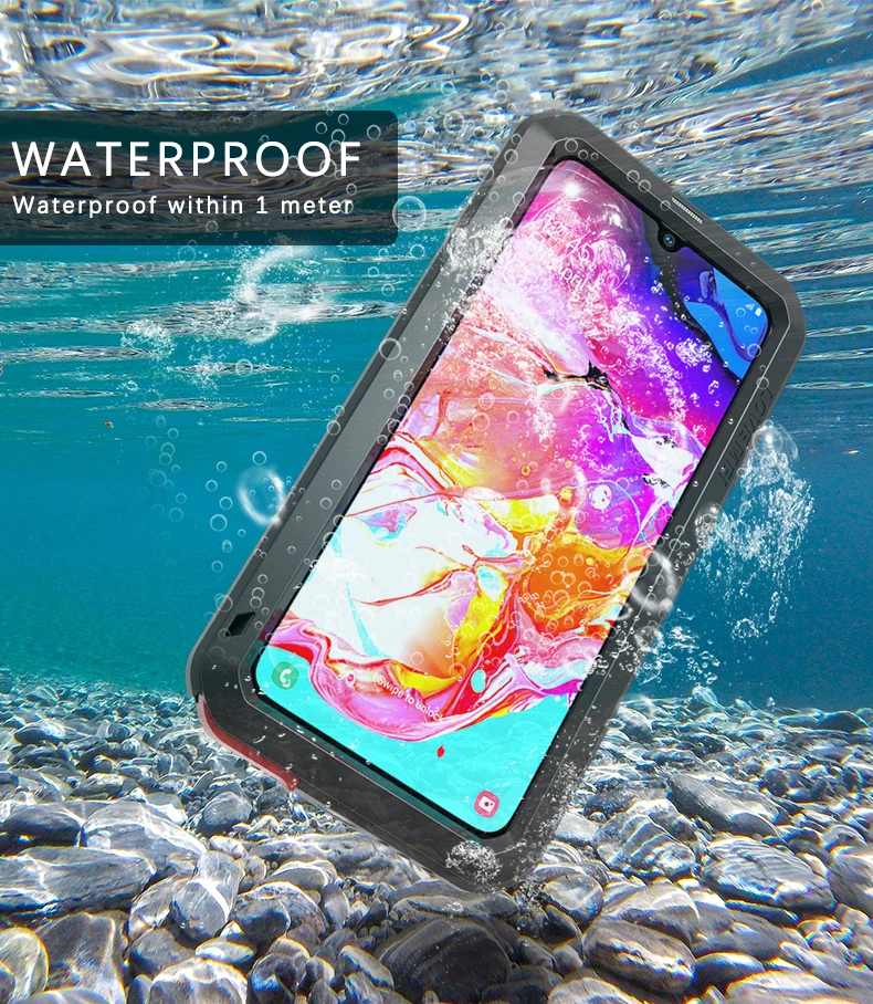 Чехол для Samsung Galaxy A70 чехол LOVE MEI ударопрочный грязеотталкивающий водостойкий