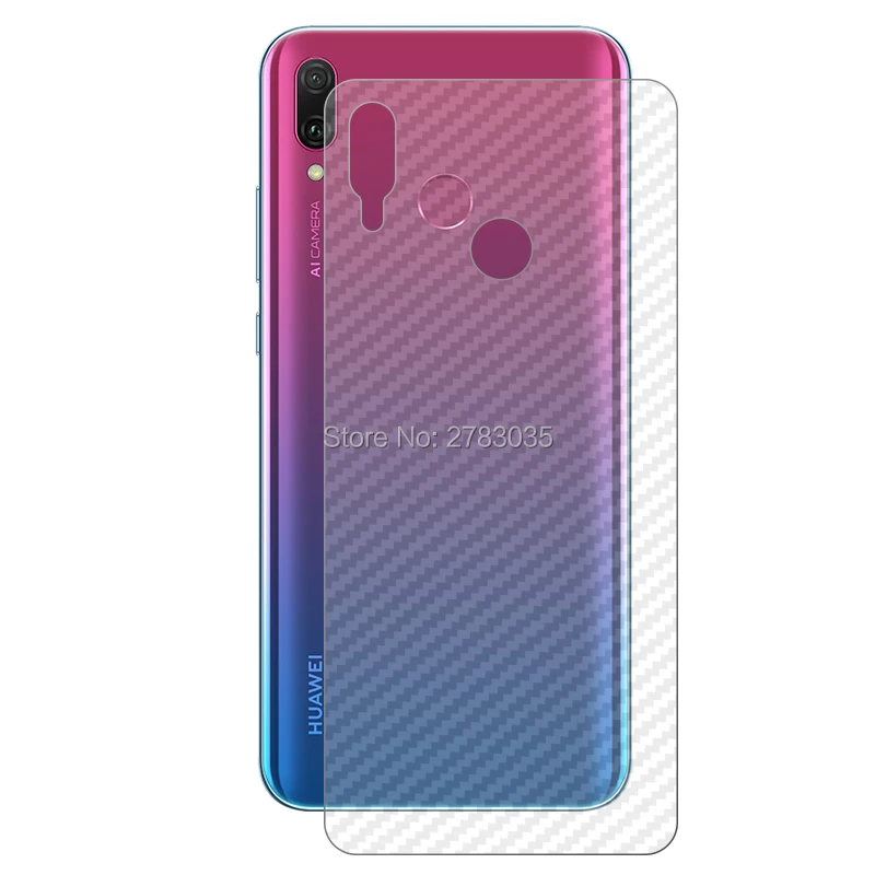 Для Huawei Y9 (2019) 6 5 &quot1 комплект = мягкая задняя пленка из углеродного волокна +
