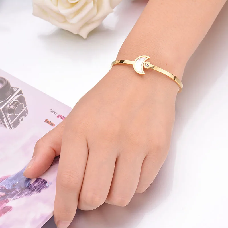 Высокое качество 316L нержавеющая сталь браслет в виде морской раковины никогда не