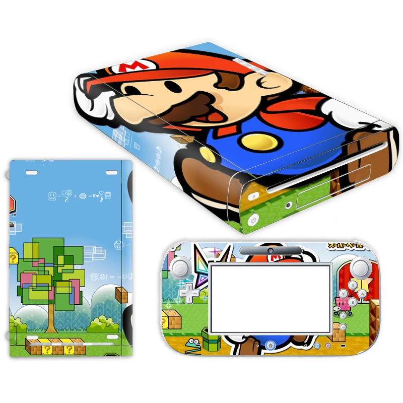 Наклейка из кожи Супер Марио для консоли Nintendo Wii U чехол с пультом управления