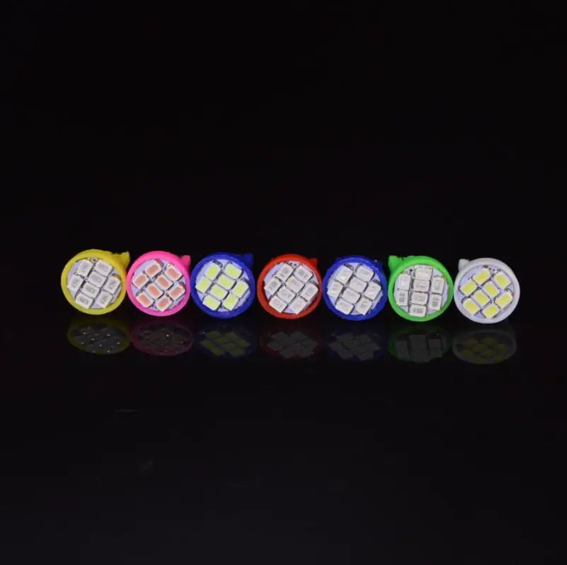 100 шт. T10 1206 3020 8SMD w5w 194 168 192 авто на танкетке 8 светодиодов SMD лампочки на подвеску лампы для укладки волос белый