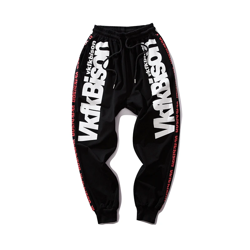 Повседневные брюки длиной до щиколотки мужские 2019 модные джоггеры с буквенным