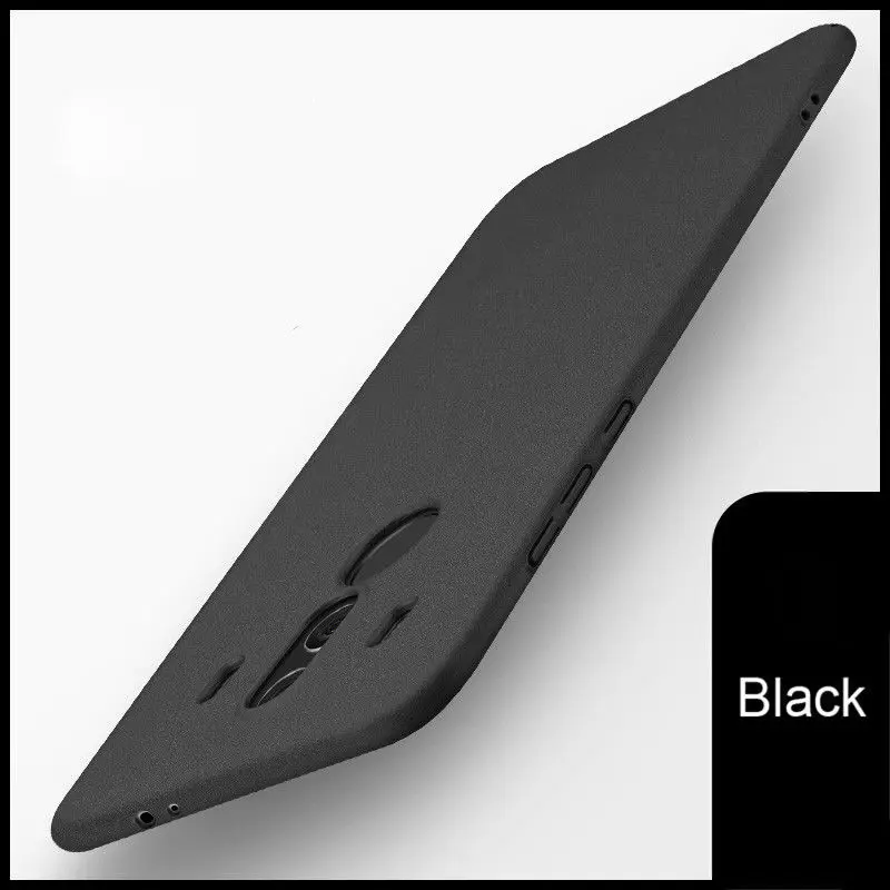 Ультра тонкий мягкий матовый Scrub чехол для телефона для huawei Коврики 20 Lite P20 Pro Песчаник узор Мягкая обложка для huawei Коврики 20 10 Pro - Цвет: Черный