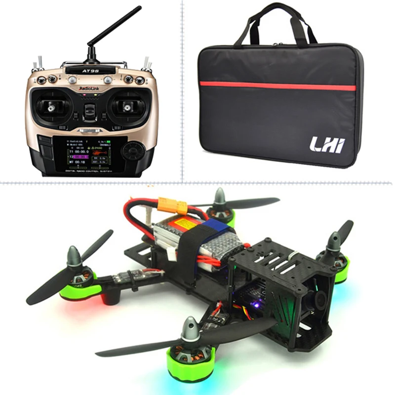 ZMR 220 мм Quadcopter drone с камерой QAV + AT9 радиолинк 2.4 Г Пульт Дистанционного Управления