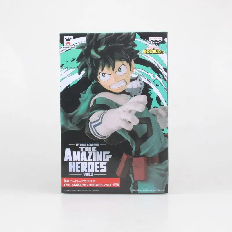 

17CM My Hero Academia The Amazing Heroes Figure Vol.1 Smack Midoriya Izuku Katsuki Boku No Hero Academia Model Figures Gift