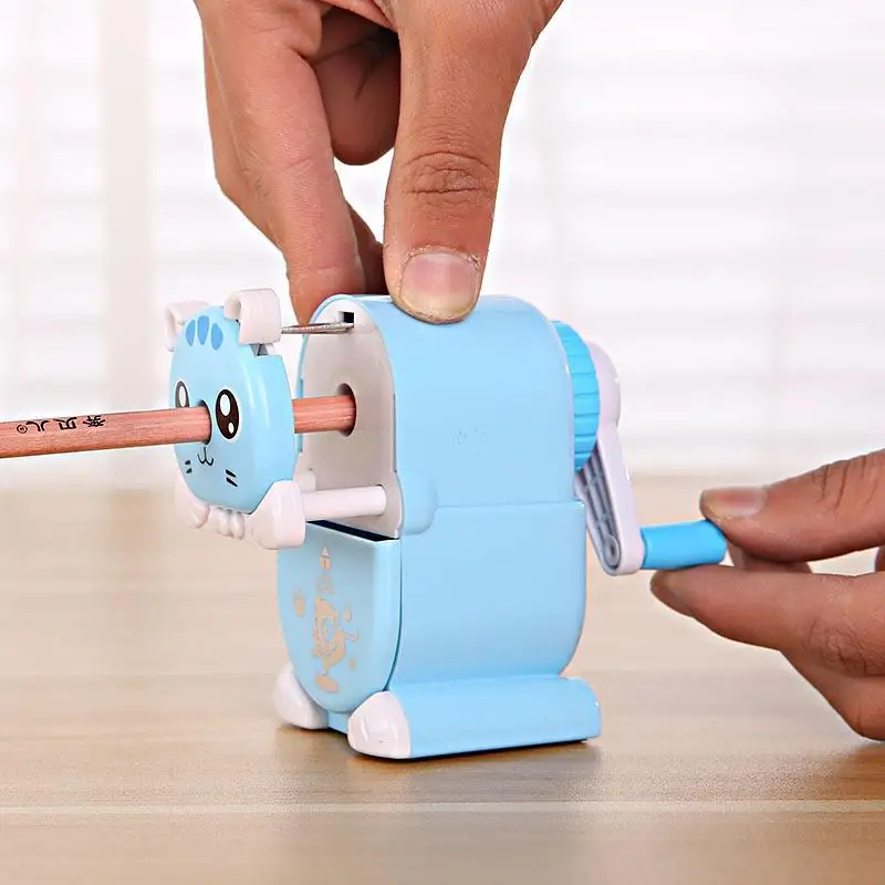 Cartoon Cat Pencils Sharpener Stationary Cute Pencil Cutter For Kids Manual School Afila Lapices | Канцтовары для офиса и дома