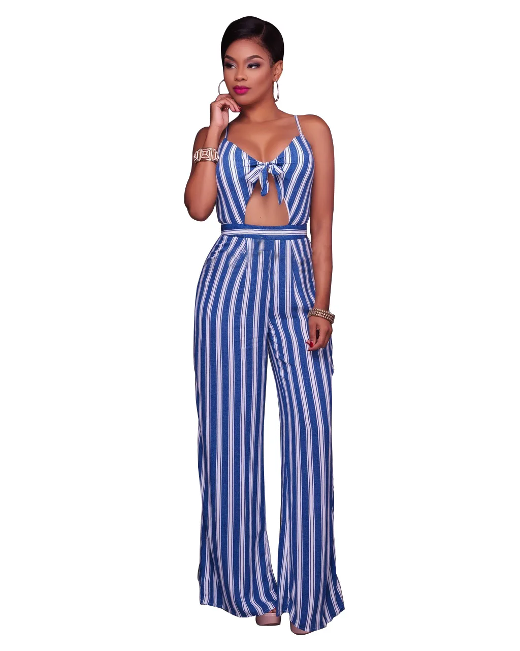 Женский комбинезон на бретелях-спагетти элегантный Облегающий женский