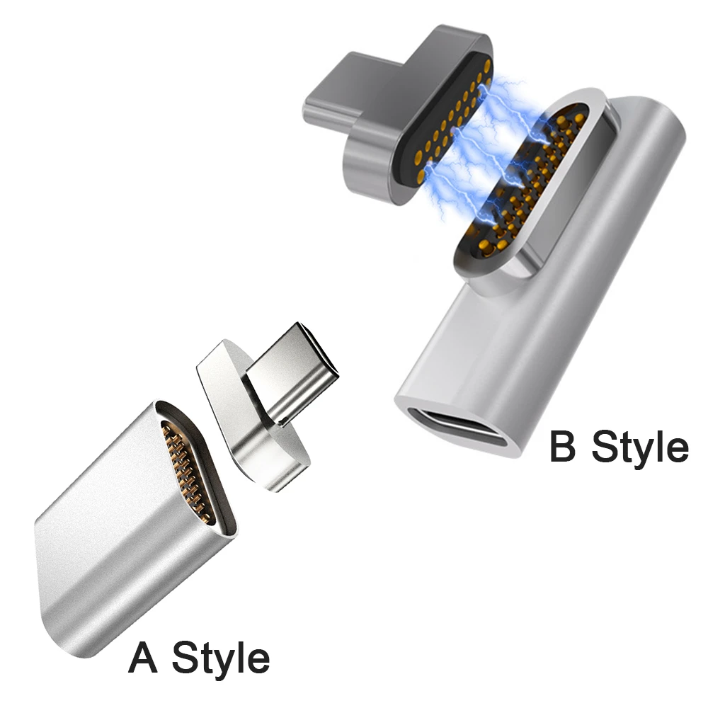 Новый Магнитный usb адаптер с 20 контактами коннектор типа PD 100 Вт для быстрой