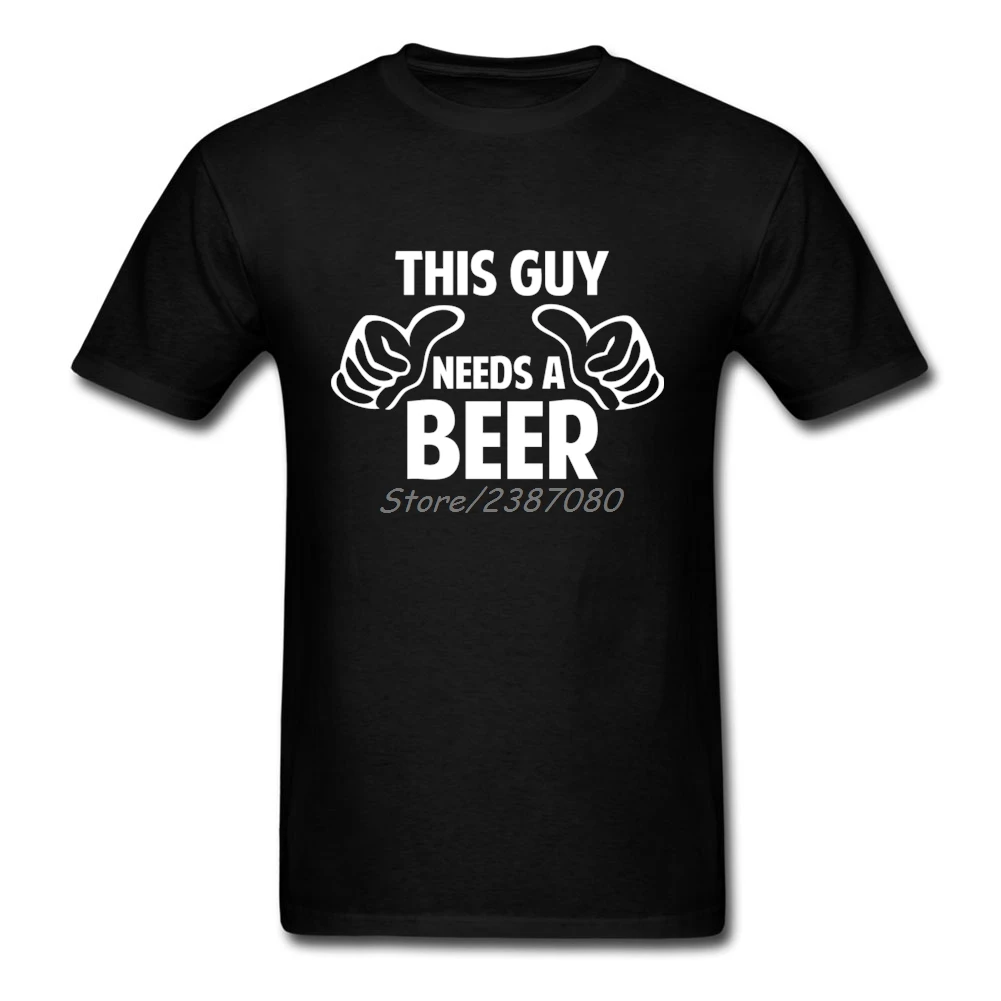  И This Guy Needs A Beer Детская Хлопковая футболка с короткими рукавами и большими