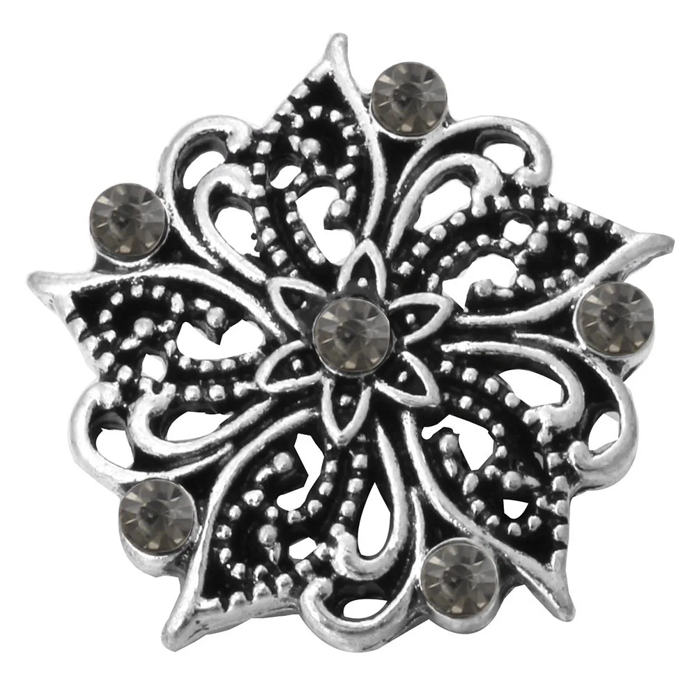 5 шт./лот Новинка 18 мм Застежка Ювелирные изделия винтажная Цветочная застежка