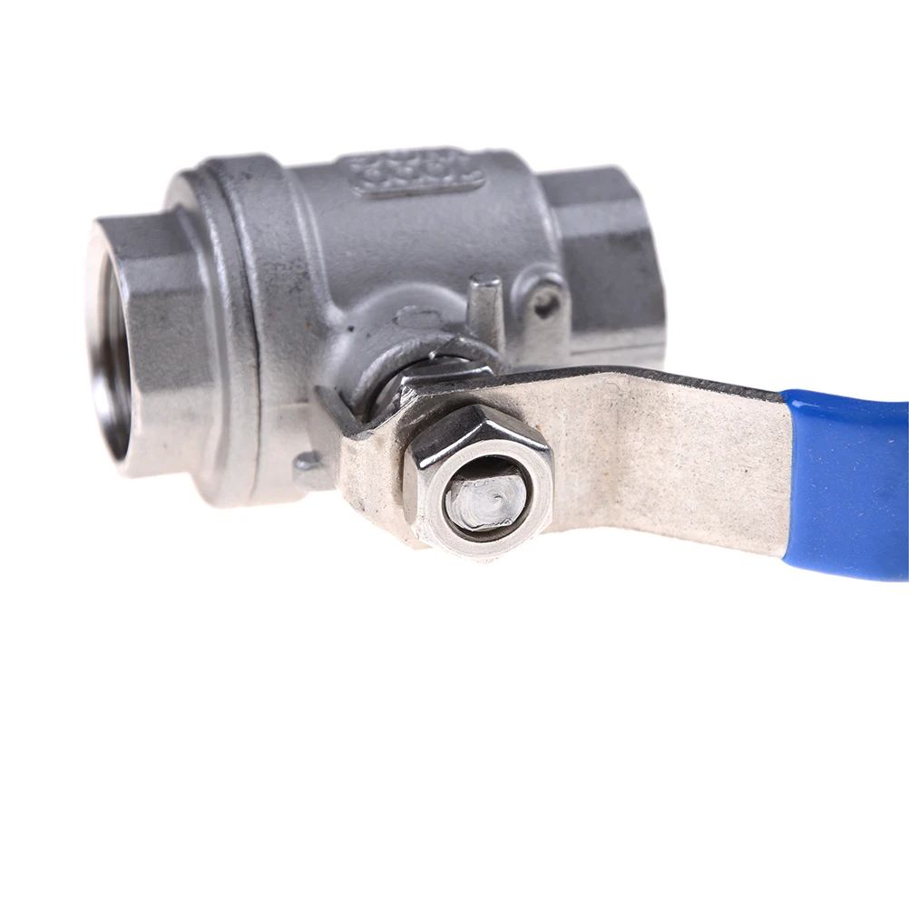 

1/2'' Ball Valve Full Port Plumbing Fixing Female NPT Threaded SS 304 Stainless Steel Vinyl Handle WOG1000