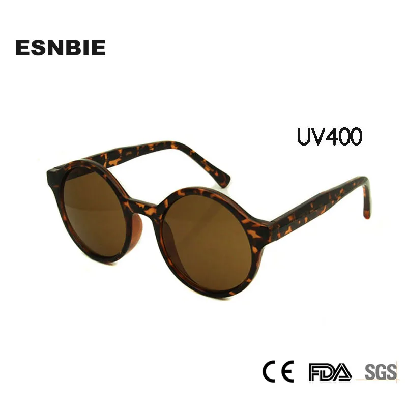 

ESNBIE Retro Round Women Sunglasses Vintage oculos de sol feminino UV400 Glasses Eyewear Reflective Women's Shades Sun Glasses