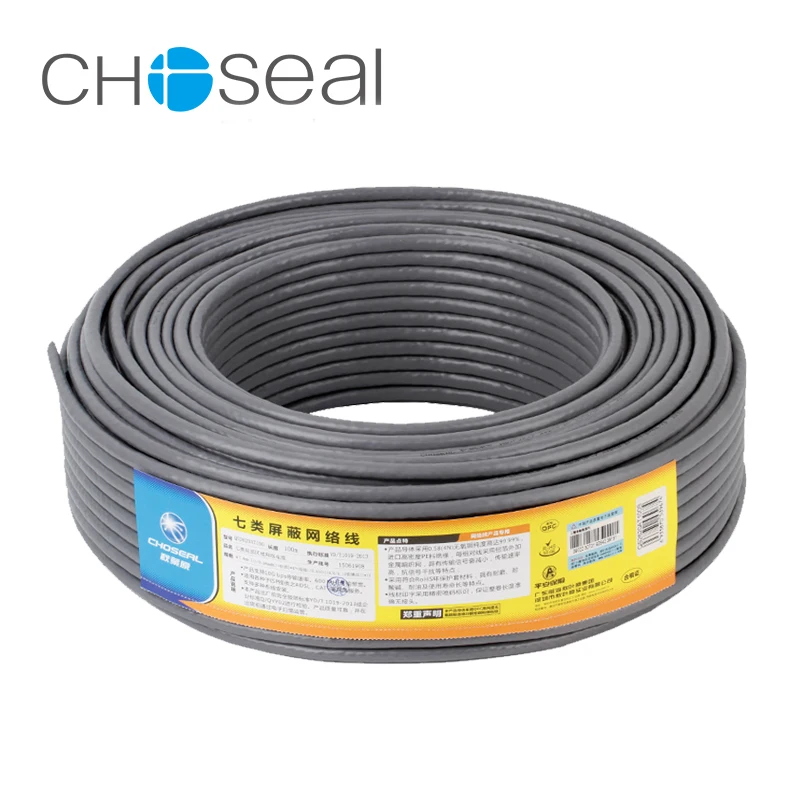 Choseal 30 юбилей QS6172A Cat7 Ethernet кабель 10 гигабитный двойной экранирующий Cat 7 чистый