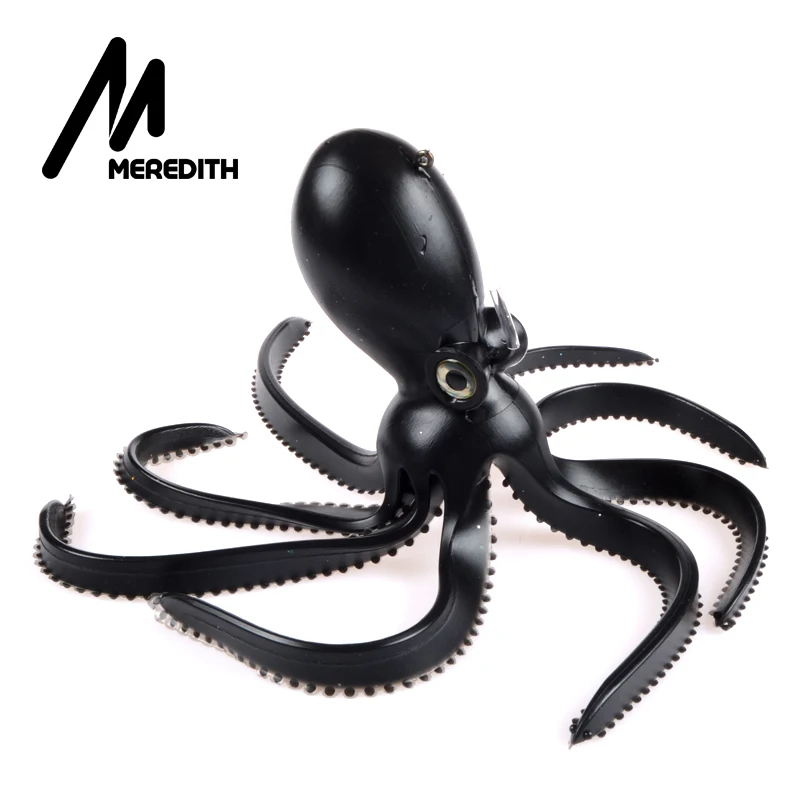 От магазина Meredith 5 шт 9.45in Artficial Осьминог Jig Head длинный хвост мягкого свинца Мягкие