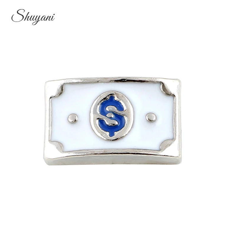 F800 оптовая продажа 20 шт./лот горячие продажи эмалевые шармы в форме доллара