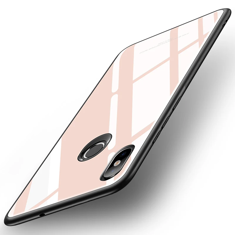 Pink Чехол для Xiaomi Redmi S2, роскошный противоударный жесткий Гибридный чехол из закаленного стекла для Xiomi Xiaomi Redmi Y2 S 2, чехлы для телефонов - Цвет: Pink