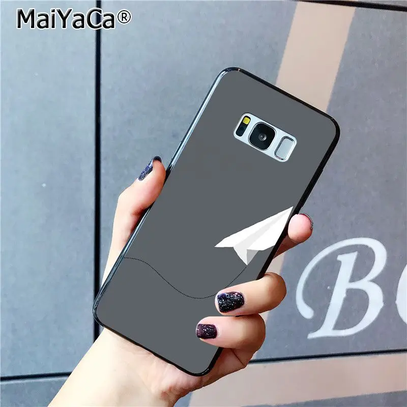 MaiYaCa Travel the world бумажный самолет чехол для телефона Samsung Galaxy S20 S8 S7 edge S6 S10 Lite S10Plus S10E S9