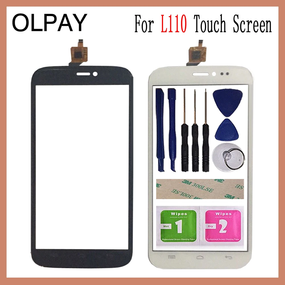 

5.7 inch Mobile Touch Glass For Blu L110 Touch Screen Digitizer Front Glass Lens Sensor Tools Free Adhesive And Wipes
