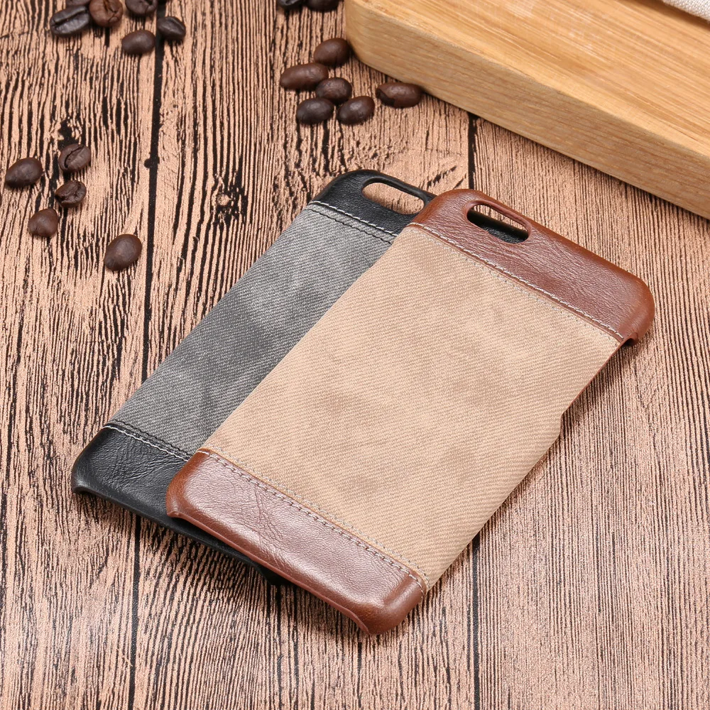 6 S Plus 5 дюймов роскошный джинсовый узор задняя крышка для iPhone 6splus