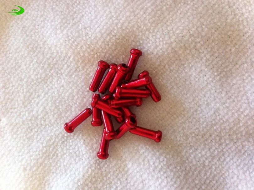 10 шт./лот наконечники тормозных кабелей для велоспорта из алюминиевого сплава