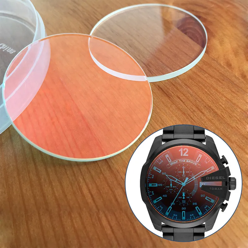 colorful sapphire crystal glass for Diesel DZ4318 daddy quartz man watch replacement parts tools
