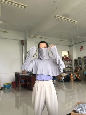 Женская Солнцезащитная шаль летняя многофункциональная с защитой от УФ