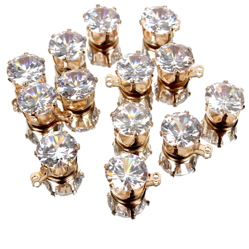 НОВАЯ распродажа! 100 шт./лот блестящие пришивные камни высокого качества 10 мм с