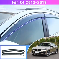 for bmw x4 2013 2014 2015 2016 2017 2018 2019 smoke car window visors sun rain guard wind sunny visor deflectors