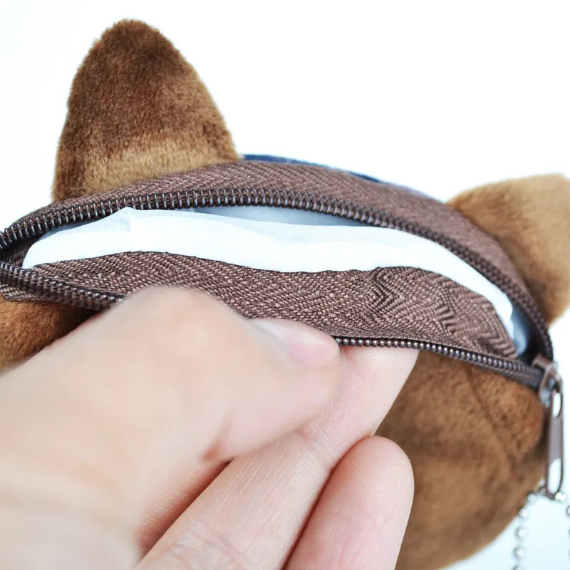 Милый плюшевый Кошелек с объемным рисунком собаки новинка 2018 коллекция сумка для