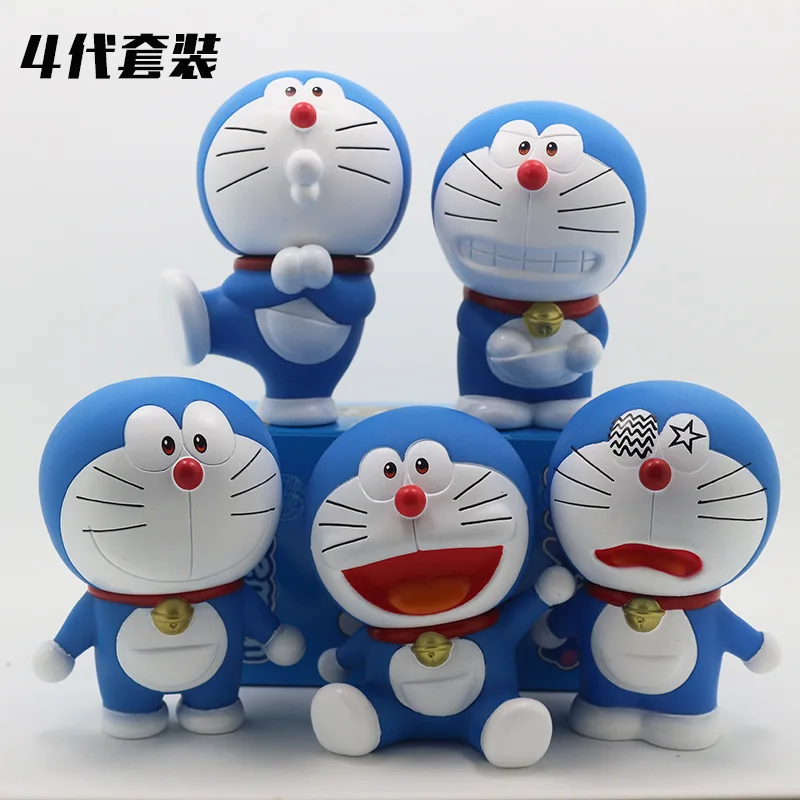 Doraemon Jingle Кот фигурка милое выражение улыбка робот кошка автомобиль декоративные