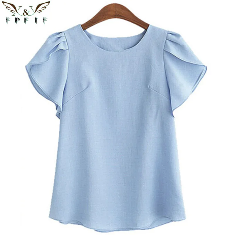 2019 Модные женские топы кимоно блузки с круглым вырезом шифоновые Повседневные