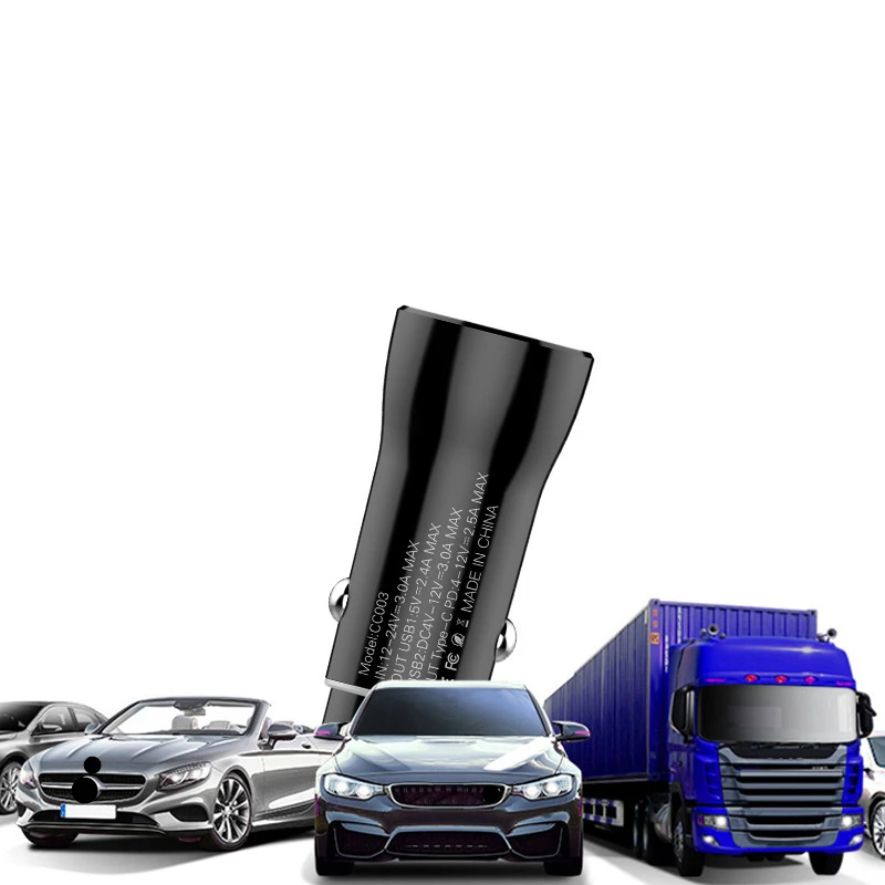 Быстрое Автомобильное зарядное устройство USB Quick Charge 3 0 2 с двумя зарядными