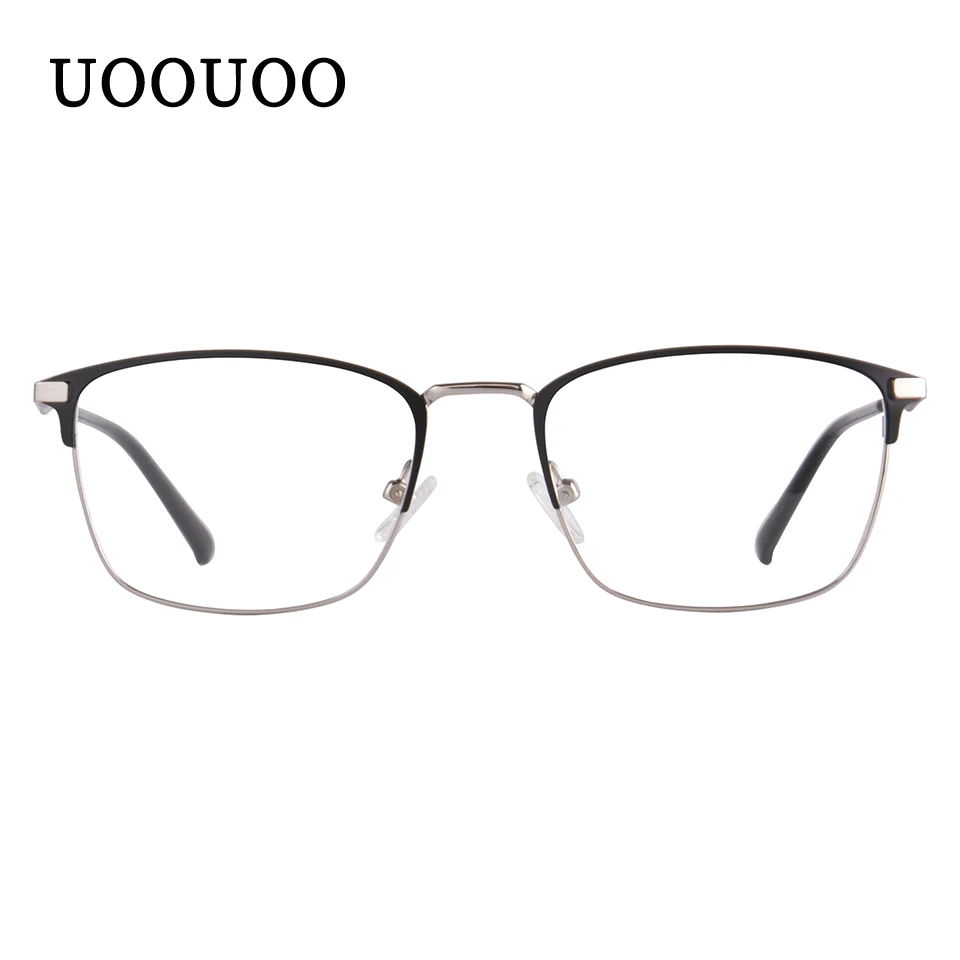 Очки по рецепту UOOUOO из титанового сплава для мужчин ультралегкие квадратные очки