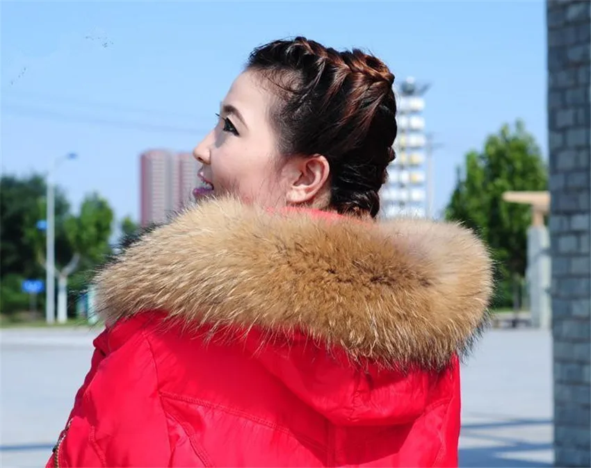 60 см-80 см, зимний воротник из натурального меха енота, шапка, воротник, высокое качество, мех енота, модное пальто, воротник, меховой шарф, шаль