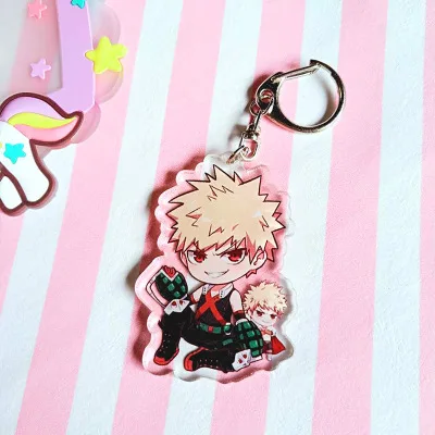D 1 шт., аниме, мой герой, acemic bakugou, брелок для ключей, Bokuno Hero Bakugou katsuki odoroki Portachiavi, два боковых отпечаток кулон - Цвет: D