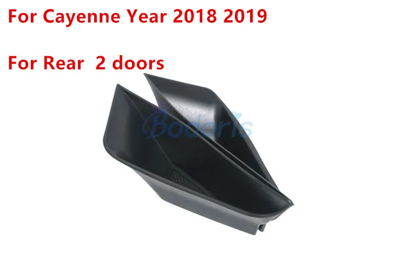 Rear For 2018 2019 Дверной держатель подлокотник ящик для хранения перчаток консоль Органайзер лоток автомобиль 2011- для Porsche Cayenne Стайлинг Аксессуары - Название цвета: Rear For 2018 2019