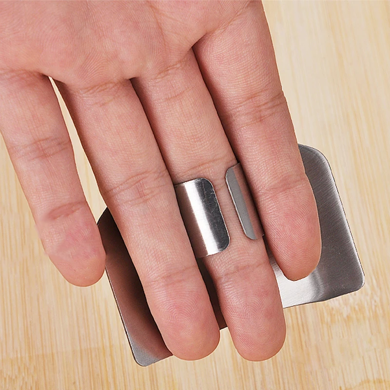 Креативная защита пальцев из нержавеющей стали рук безопасный нож ломтиков
