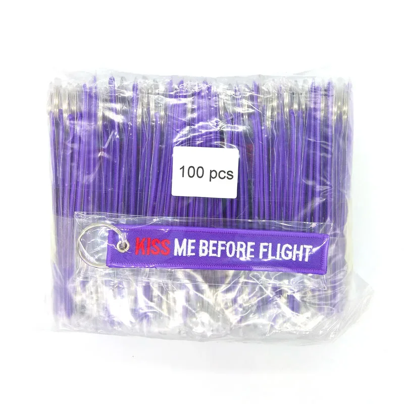 100 шт./лот брелок с вышивкой в виде экипировки бортовой команды стюардесс Поцелуй