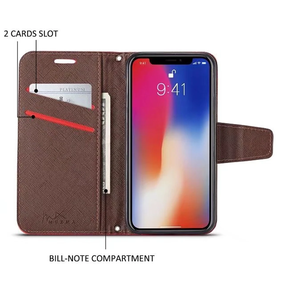 Роскошный стильный тканевый кожаный чехол для iphone XS MAX SE 5 5S 6 6s 7 8 X XR бумажник