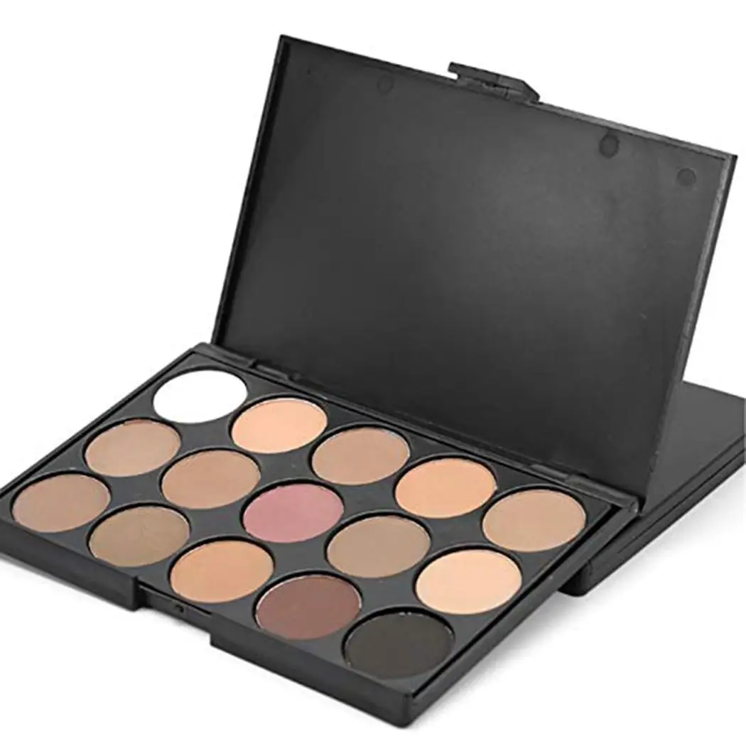 1 шт. Professional 15 цветов матовый Shimmer Тени для век все типы кожи палитры 130 г