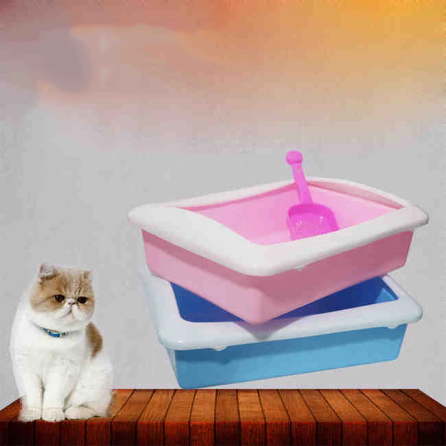 Closed Pet Supplies Cat Toilet Litter Box Health Cats Toilets Boxes Bag Kedi Kumu Tuvalet Training 70A2471 |