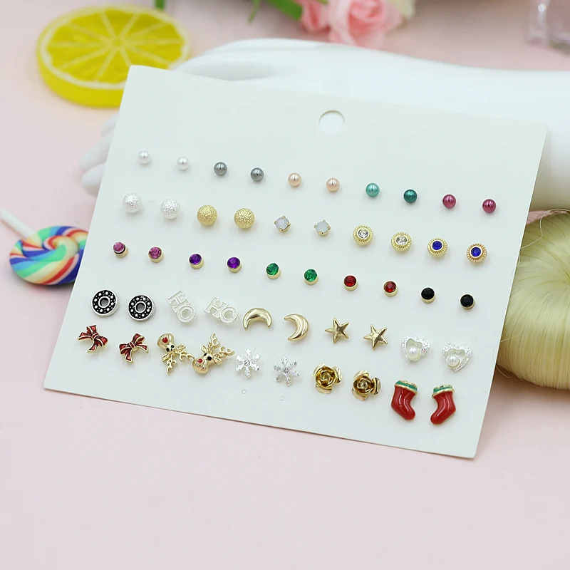 Новая звезда серьга в форме Луны Рождественский сапог серьги горячий стиль