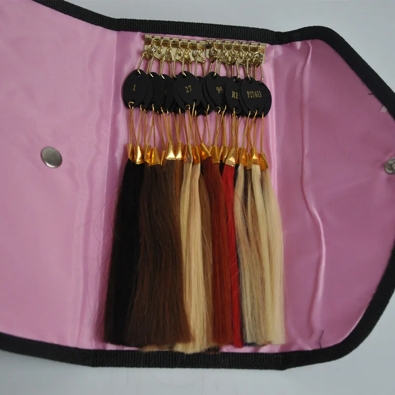 100% натуральные человеческие волосы Remy цветное кольцо для наращивания волос