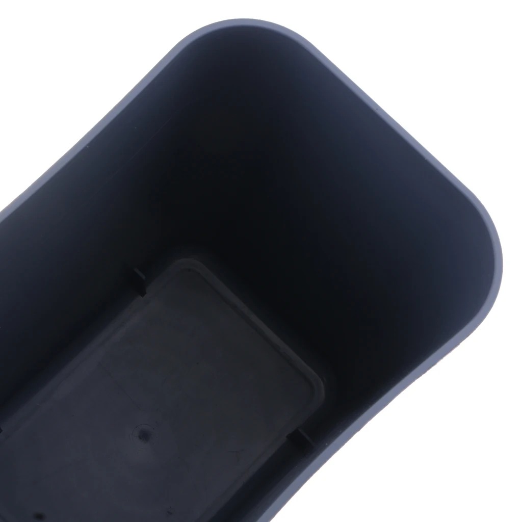 

8L Square Plastic Trash Garbage Can Bathroom Kitchen Paper Basket Gray