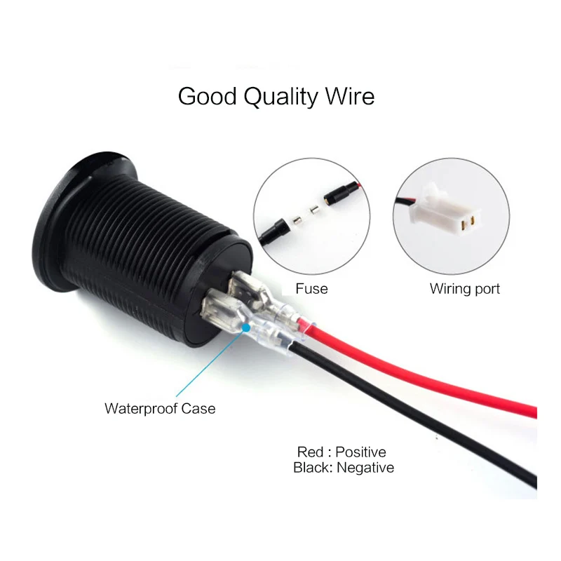 Green Light LED Digital Display Voltmeter Socket for 12V 24V Car Motorcycle Cigarette Lighter Power Voltage Meter Plug Moniter | Автомобили