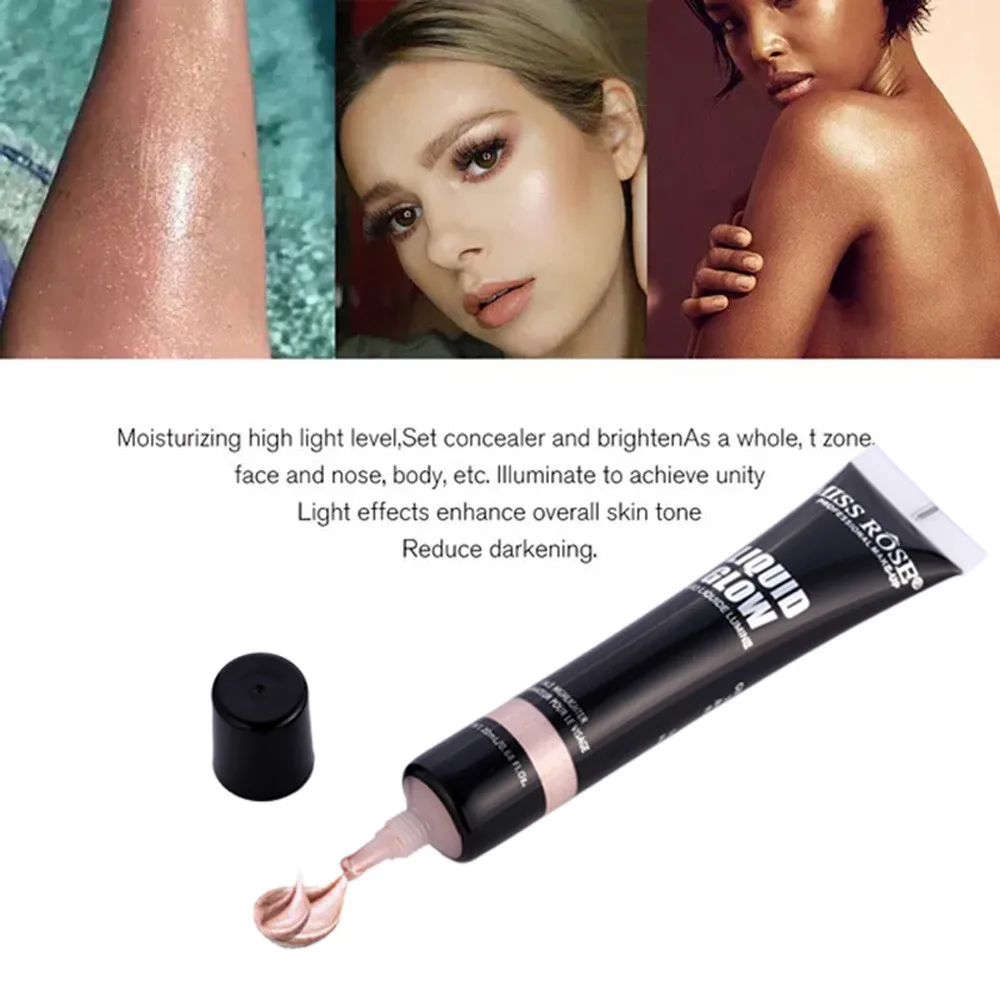 Новый Высокий свет лицо Жидкая Основа макияж полное покрытие отбеливающий