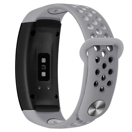 Gray Hangrui сменный Браслет для samsung gear Fit 2 Двухцветный силиконовый ремешок для samsung gear Fit 2 Pro SM-R360 браслеты - Цвет: Gray