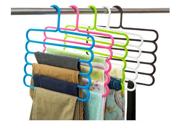 Штаны 1 шт. комплекты Вешалки держатели для полотенца одежда 5-слойный чехол